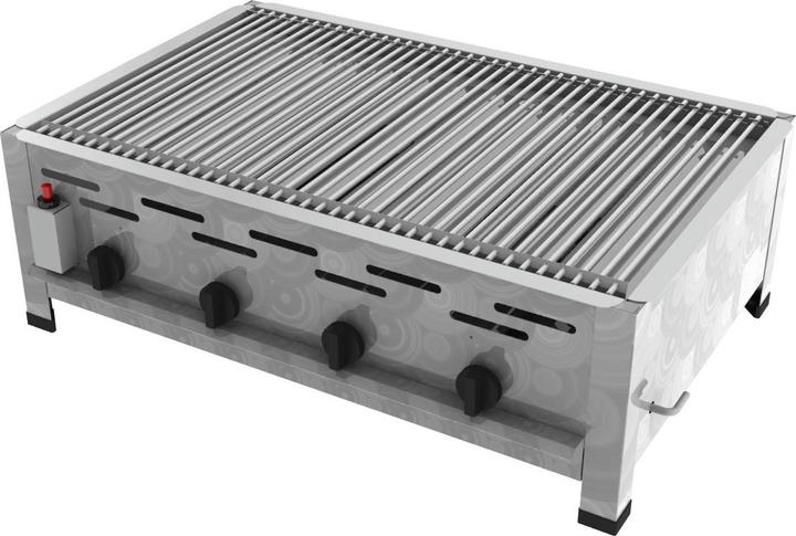ChattenGlut Gasbräter 4-flammig mit Einzelne Edelstahlstäbe als Rost (18 kW)