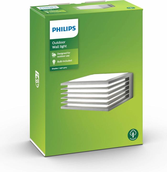 Image du produit Philips myGarden ES Applique murale Shades 42, gris (0 lm, E27, IP44)