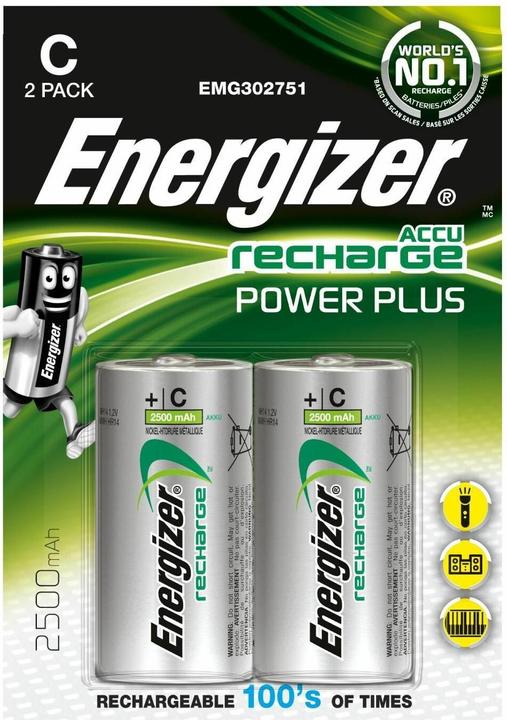 Actual product image Energizer Recharge Power Plus (2 pcs., C, 2500 mAh)