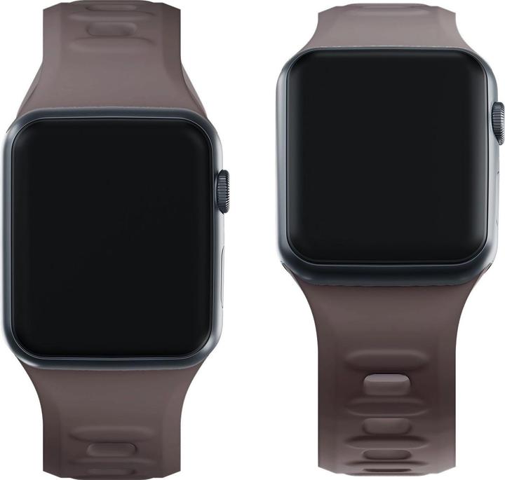 Produktbild 3MK Silicone Watch Strap brązowy/taupe dla Apple Watch 38/40/41mm (Silikon, Edelstahl)