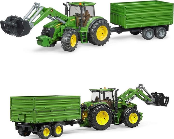 Produktbild Bruder John Deere 7930 mit Frontlader und Anhänger