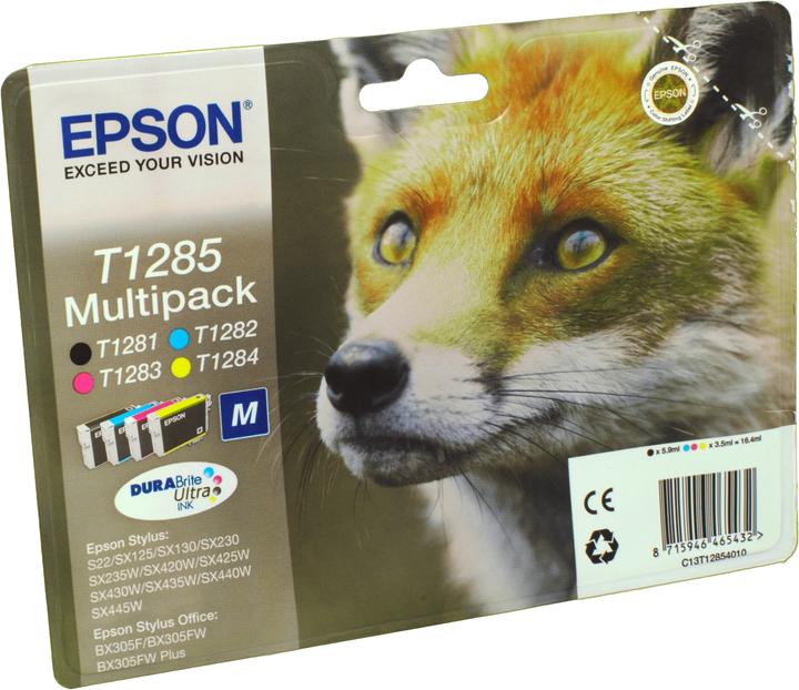 Produktbild Epson T1285 DuraBrite Ultra Multipack (M, BK, Y, C)