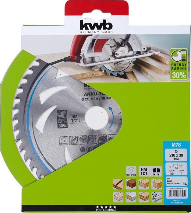 Produktbild kwb Hartmetall Kreissägeblatt DÜNNSCHNITT KREISSÄGEBLÄTTER, HARTLLBESTÜCKT