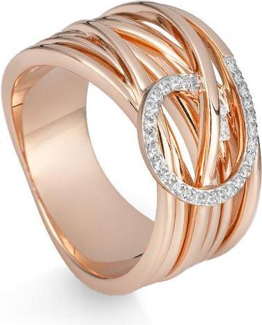 Breuning RING - BRILL. 0,154 Ct. H/si (62, 585/14 K Gold)
