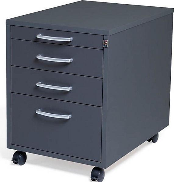 kaiserkraft Rollcontainer Miami, 4 Schubladen