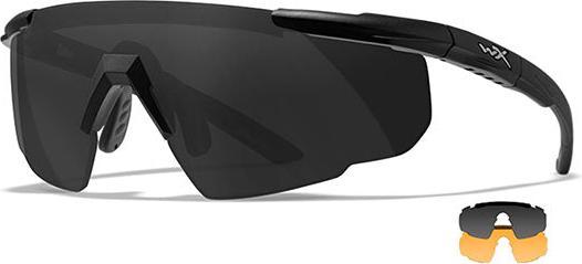 Wiley X WILEY-X Sonnenbrille SABER ADVANCED, grau/helles orange (Matt Schwarz)