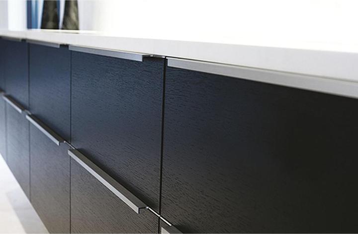 Produktbild Furnipart Griffleiste TRIM Länge 195 mm, Aluminium Edelstahl Effekt