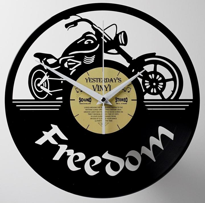 Actual product image Wall clock Freedom Motor Ø 30 cm, gold/black (30 cm)