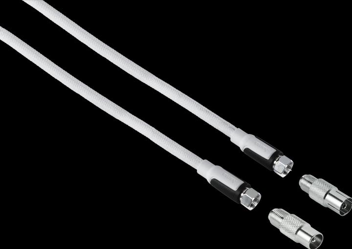 Actual product image Hama TV connection cable, F-St. (100 dB, Antenna cable)