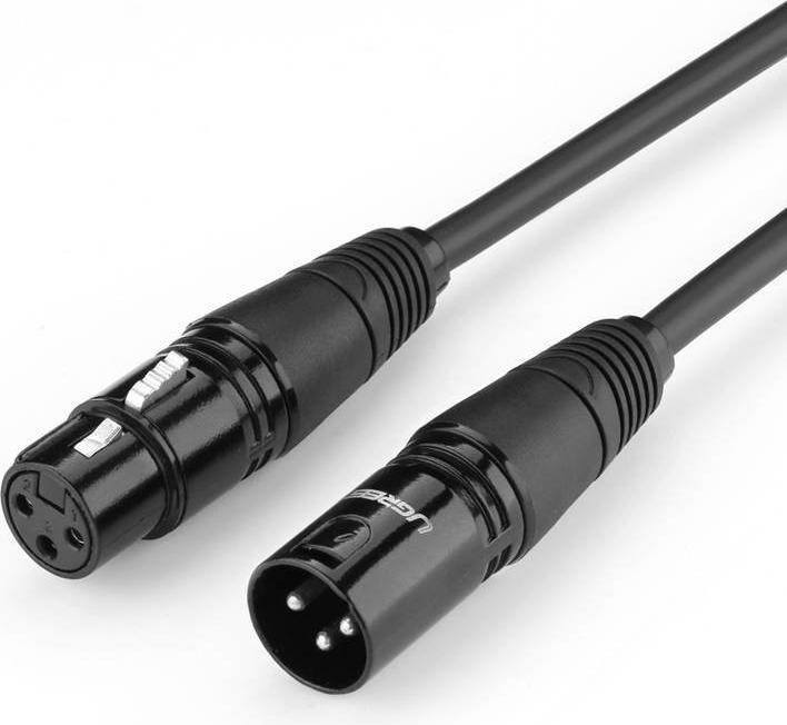 Actual product image Ugreen AV130 XLR female to XLR male cable - 10m (black) (10 m, XLR)
