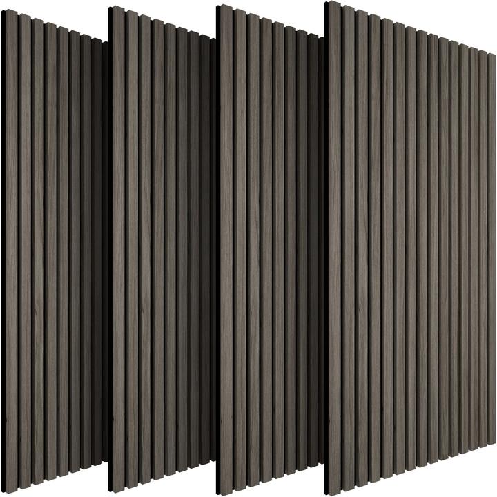 tectake Set Akustikpaneele Sonic Wall Holzoptik (4 Stk.)