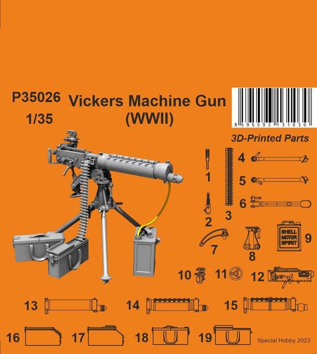 Produktbild CMK Vickers Machine Gun (WWII variant) 1/35