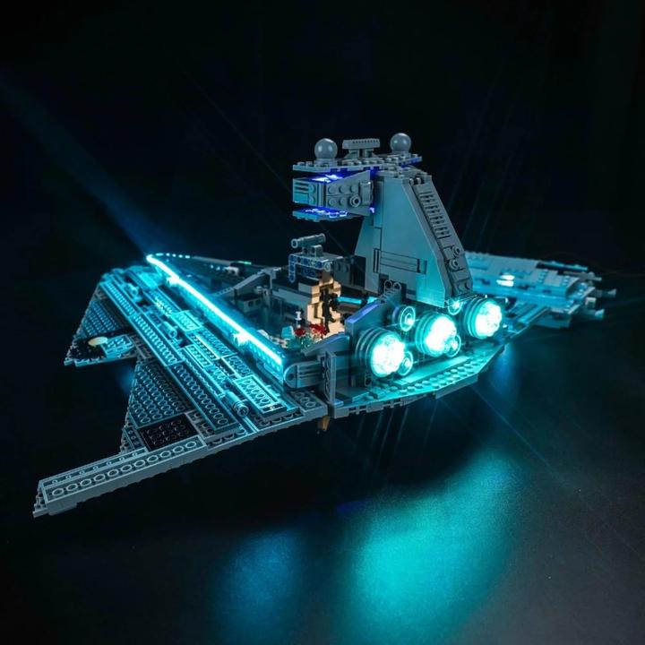 Produktbild BrickBling LED Licht Set für LEGO Star Wars: Imperialer Sternzerstörer (75394) inkl. Fernbedienung