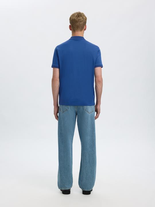 Actual product image Selected Homme Slhfave Zip Ss Polo Noos (S)