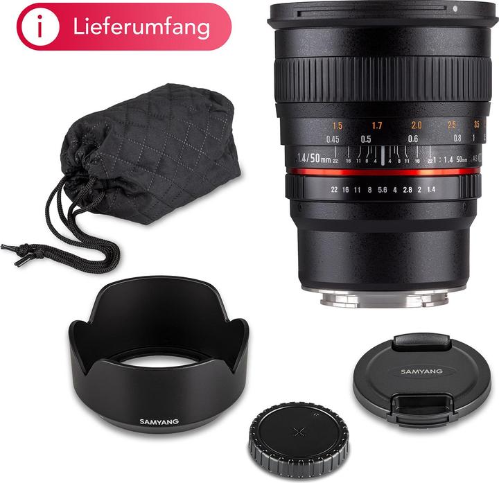 Produktbild Samyang 50mm F1.4 Fuji X (Fujifilm X, APS-C / DX)