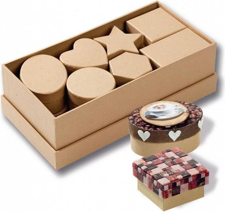Produktbild Folia Pappschachtel-Set 15-teilig natur