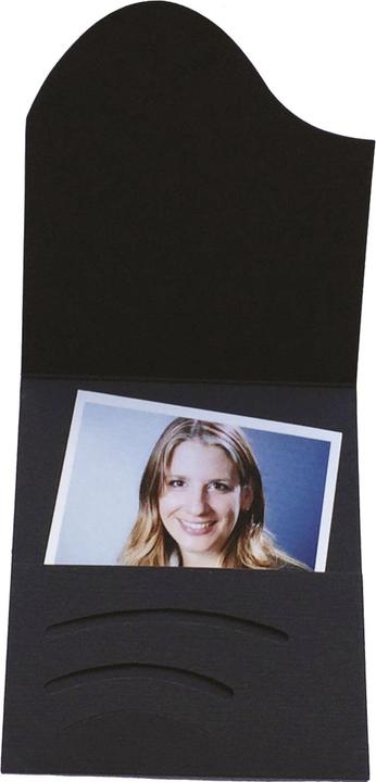 Actual product image Daiber 1x100 passport photo folders Wave linen board (7 x 10 cm, 100 x)