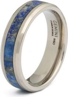 Actual product image Gemini Ring - Natural Lapis Lazuli Stone - Gr. 68 (68)