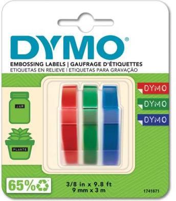 Actual product image Dymo Embossing tape 3D (0.90 cm, Red, Blue, Black)