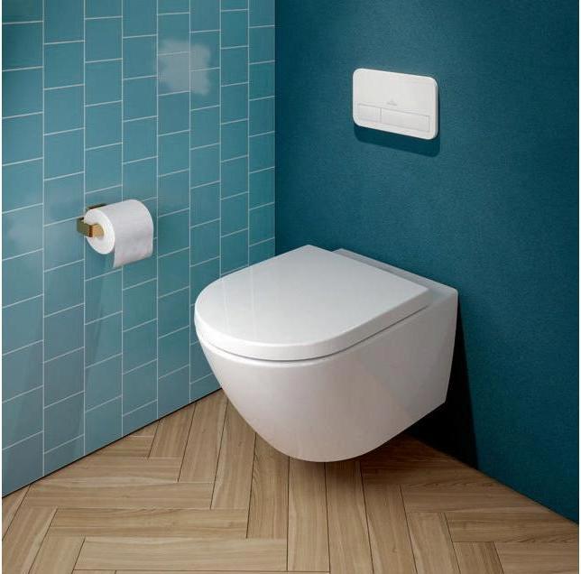 Produktbild Villeroy & Boch V&B WC-Sitz SUBWAY 3.0 Scharniere aus Edelstahl weiss