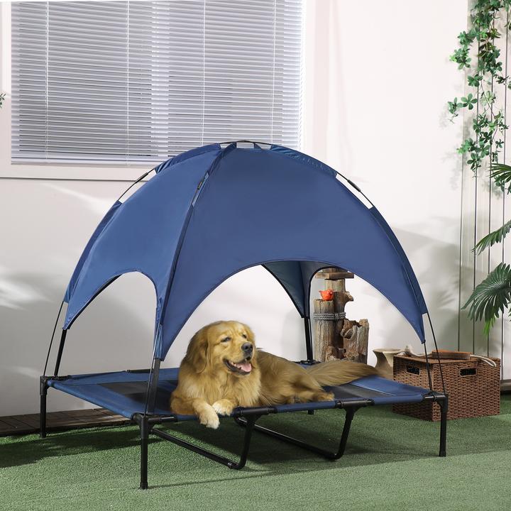 Produktbild Outsunny Outdoor Hundeliege mit Dach, für sehr grosse Hunde (Hund)