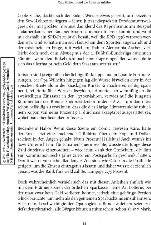 Produktbild Cool bleiben und Dividenden kassieren (Deutsch, Werner H. Heussinger, 2017)
