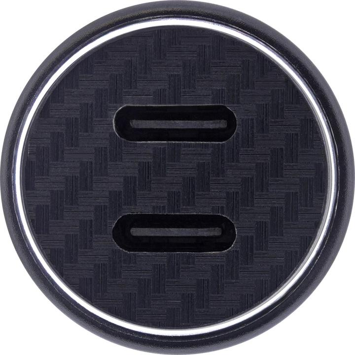 Actual product image InLine USB car power adapter Power Delivery, 2x USB Type-C, black