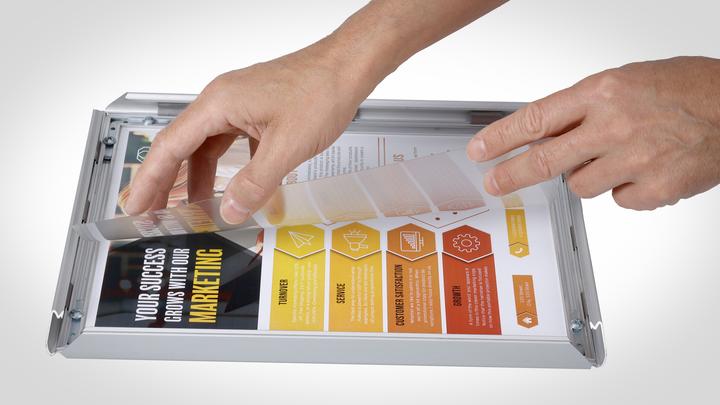 Actual product image Europel Poster frame, DIN A3, 25 mm, graphite grey