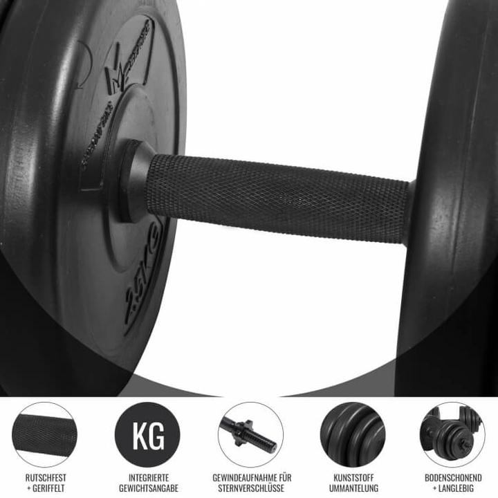 Immagine prodotto Gyronetics Set di manubri (8 x 2,5 kg, 4 x 1,25 kg, 4 x 0,75 kg)