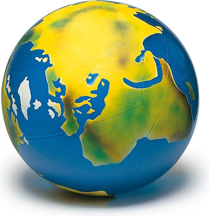Actual product image Togu Earth ball with continent print