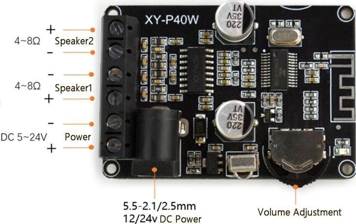 Produktbild DFRobot Digitaler Bluetooth Verstärker 2x20W