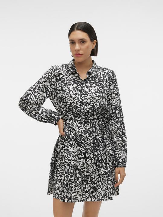 Immagine prodotto Vero Moda Vestibilità regolare Collo a camicia Polsini non regolabili Maniche larghe Abito corto Abito da sera (XS)