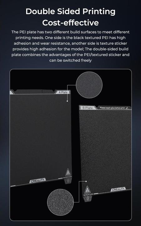 Actual product image Creality Print platform double-sided (Printing bed)
