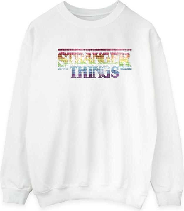 Netflix Stranger Things Rainbow Dot Logo Sweatshirt (L)