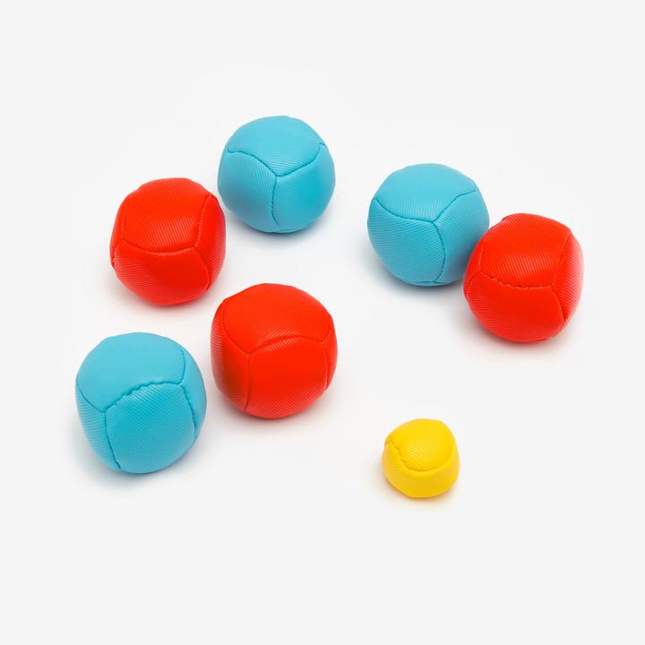 Actual product image Decathlon Set of 6 pétanque balls ENTER 500 SOFT Indoor Outoor (6 x)