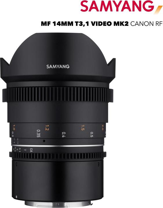 Image du produit Samyang 14mm T3.1 MK2 Canon RF (Canon RF, Plein format, APS-C / DX)