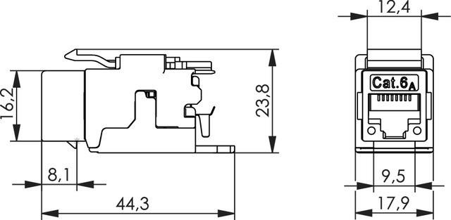 Produktbild Telegärtner RJ Buchse AMJ-K Modul Cat.6A