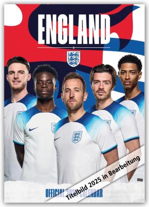 Immagine prodotto Calcio maschile inglese - Squadra nazionale inglese 2025 - Calendario poster A3 (297 x 420 mm, Copertina rigida, Tedesco)