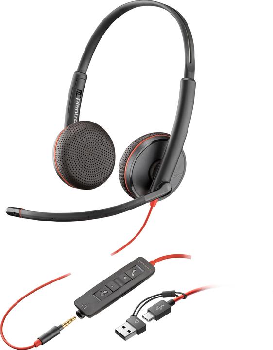 Poly Blackwire 3225 (Cablato, USB-C)
