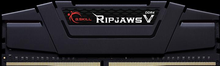 Productafbeelding G.Skill RipJaws V-serie, DDR4-3200, CL16 - 32 GB (1 x 32GB, 3200 MHz, DDR4 RAM, DIMM 288 pin)