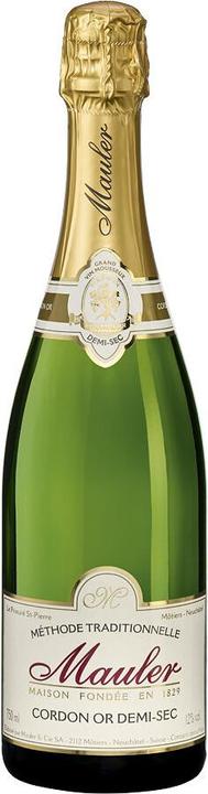 Mauler Cordon Or demi-sec Grand Vin Mousseux Suisse (1 x 75 cl)