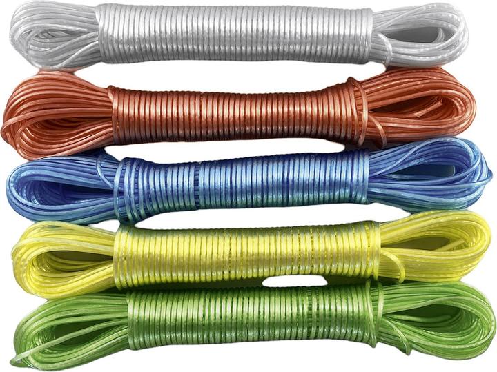 Helo Waslijn plastic 20m Ø4mm geassorteerde kleuren (20 m)