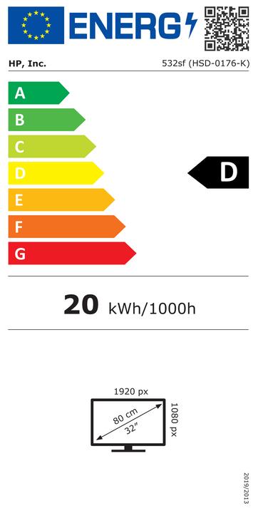 Etichetta energetica HP Series 5 532sf (1920 x 1080 pixel, 32")
