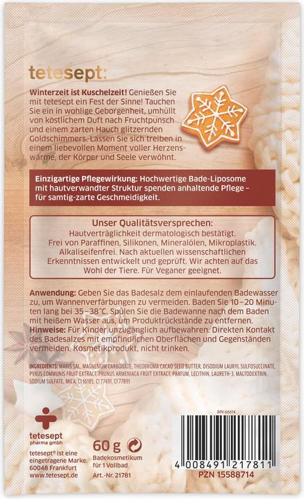 Actual product image Tetesept Winter Feel Good Moments Set 3x60g (Bath salts)
