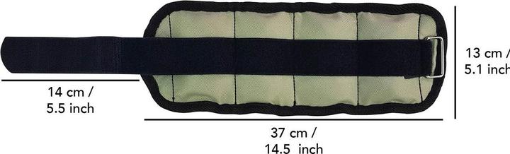 Immagine prodotto Tunturi Set Arm & Bein Gewichtmanschetten (2 x 1 kg)