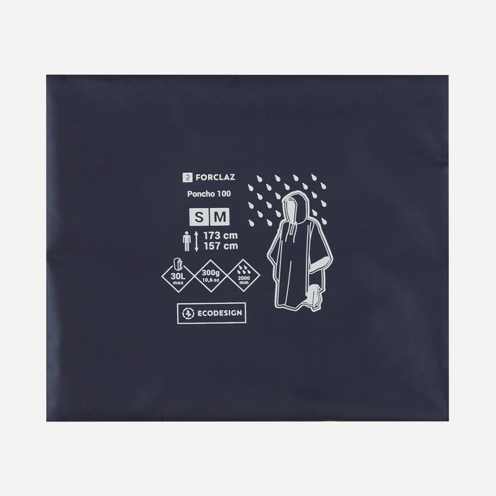 Actual product image Forclaz Poncho 100