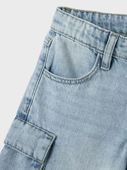 Actual product image Name it NKFBELLA WIDE CARGO JEANS 8772-BE NOOS (140)