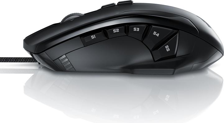 Produktbild Titanwolf Gaming Laser Mouse mit 12 programmierbare Tasten | Maus mit 10800 dpi | Polling-Rate bis 1000Hz (Kabelgebunden)