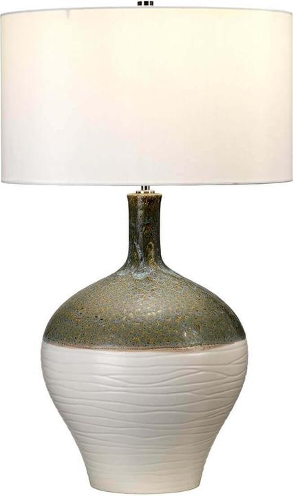 Produktbild Elstead Lighting Eden Park Tischleuchte E27 Grün, türkis und gold Creme, Made in UK (E27)