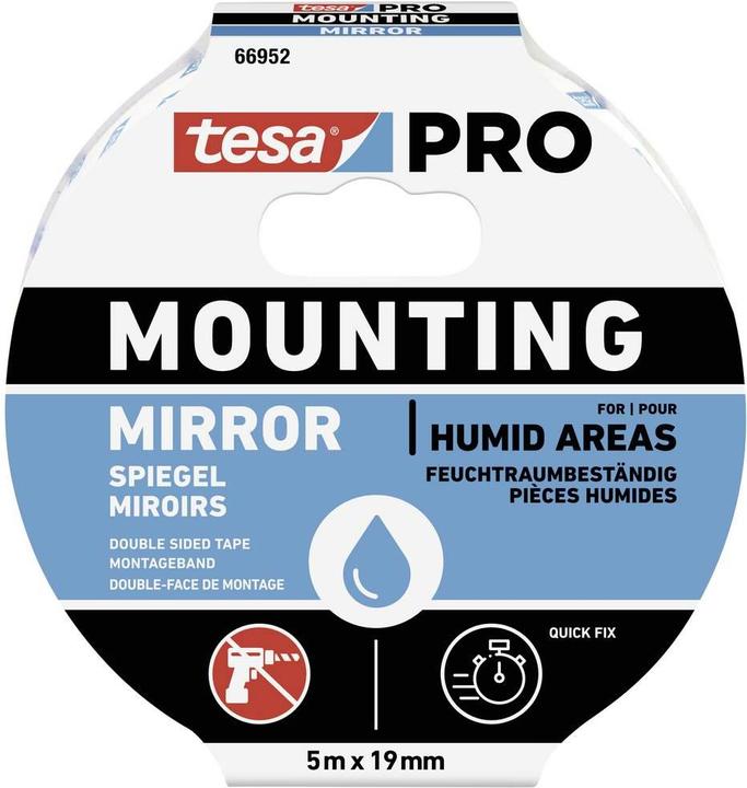 Produktbild tesa Mounting PRO Spiegel 5m:19mm (19 mm)